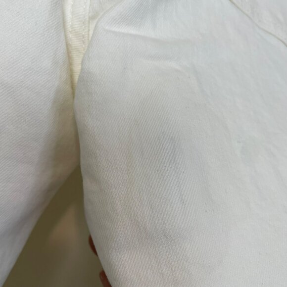 Madewell The '90s‎ Straight Crop Jean Tile White Size 27 High Rise Raw Hem NQ179 - Picture 12 of 15